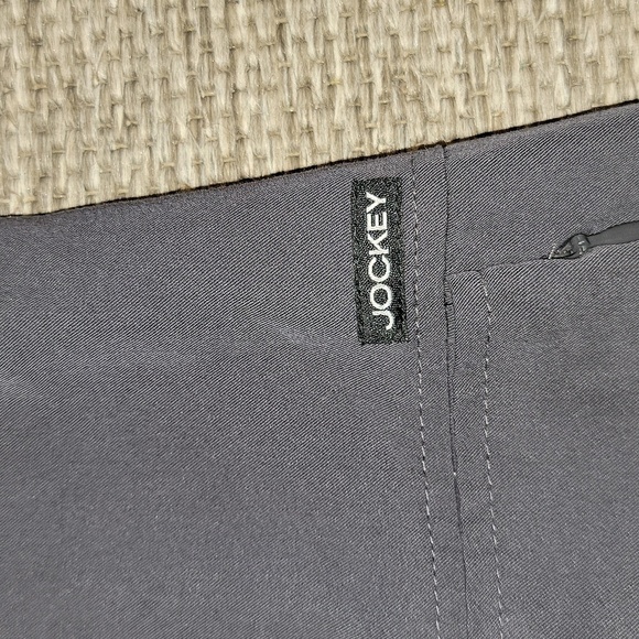 Jockey scrub top size XS. Gray, short sleeve, zipper pockets. - Picture 4 of 8